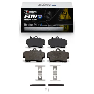 R1 Concepts 2600-0737-01 Euro Ceramic Pads & Hardware Kit